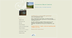 Desktop Screenshot of hummingbearcabins.com